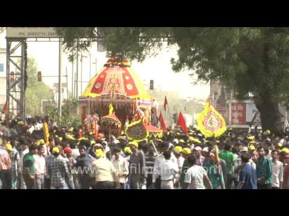 Chariot procession at Ratha Yatra
