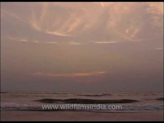 Relaxing sound of sea waves on a Goan beach!