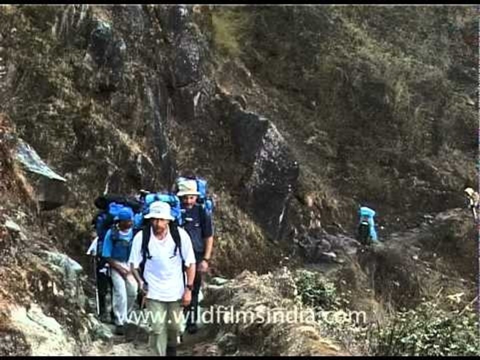A narrow pathway towards Everest!