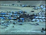 The pilgrim camp at spiti kalchakra, Himachal Pradesh