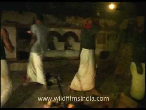 Devotees at a temple in Lakhat