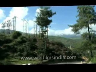 Bumpy drive on the road to Thimphu