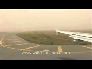 Flight from Delhi to Kathmandu on the runway...