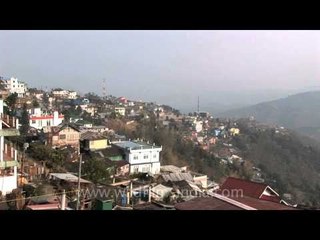 Hill top view of Kohima city