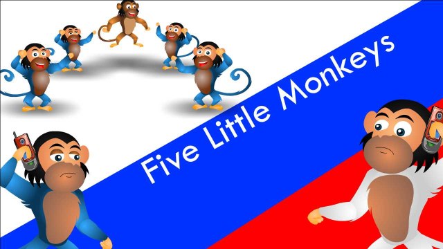 Five little monkeys Jumping on the bed - 2D Animation
