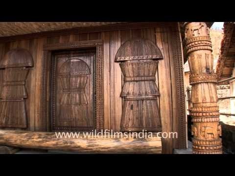 Sculptured hut at Naga heritage village, Kisama