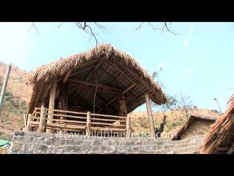 Signature naga huts at heritage village, Kisama