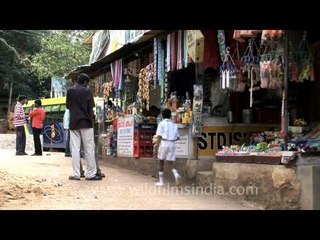 Shops outside Thirparappu Falls, Tamil Nadu