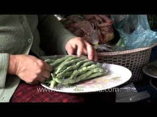 Vegetable stalls of Mao bazar, Kohima