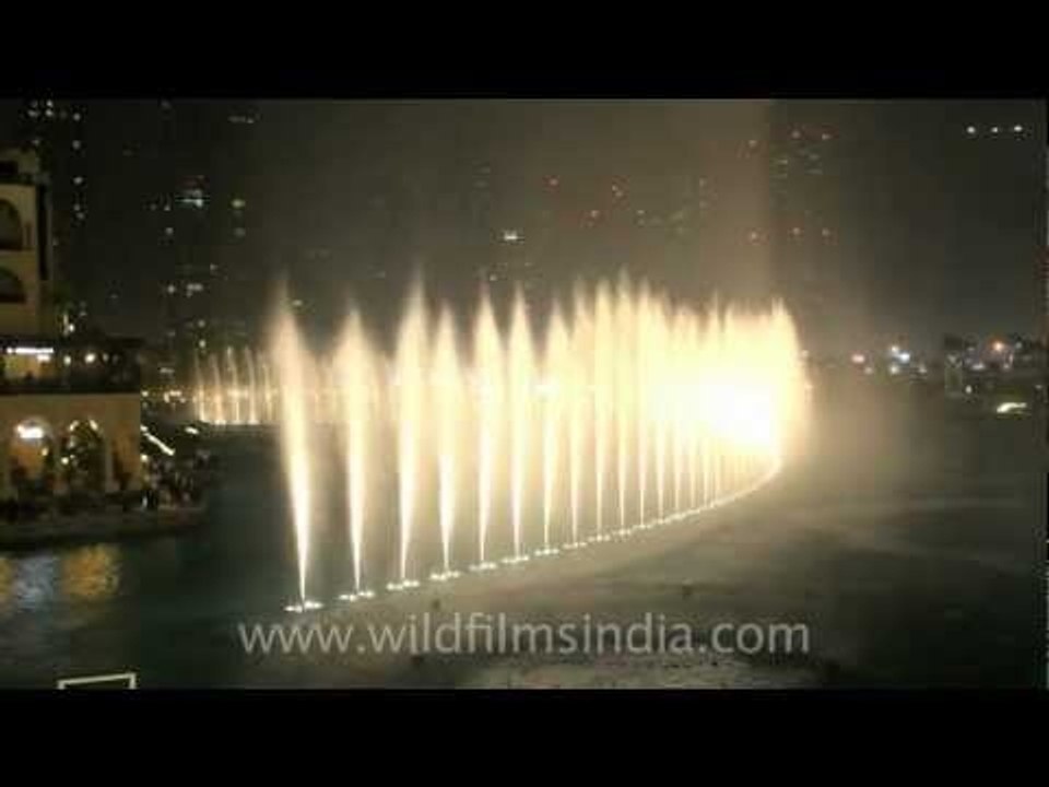 Musical fountain in Dubai city