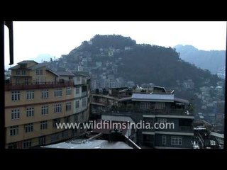 Aizawl city view from Millineum Plaza