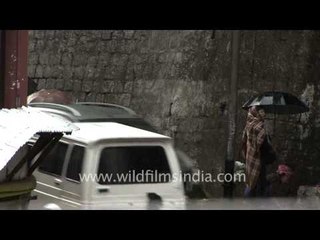 Vendors enduring heavy rain for two square meals a day, Aizawl