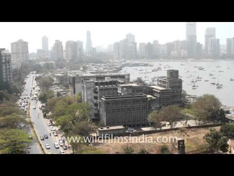 Aerial view of Nariman Point, Mumbai