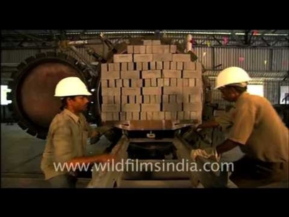 Fly ash bricks or FAB being made!