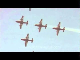 Aerial display on Indian Air Force Day