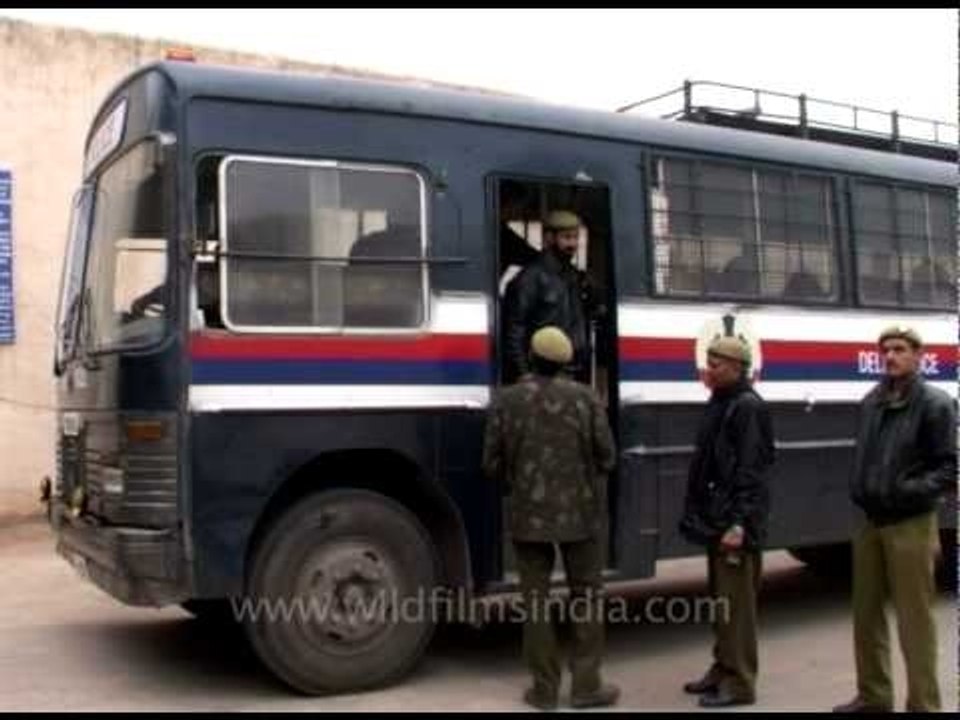 Tihar womens' jail and police van