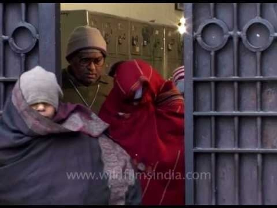 Tihar Jail inmates take the jail van