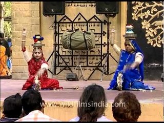 Bhavai Rajasthani dance during the 19th Surajkund Mela