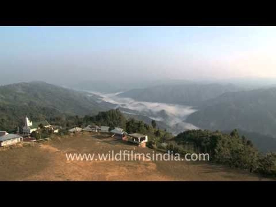 Mist covered hills of Mizoram