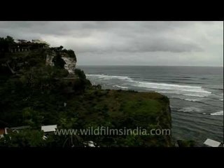 The Cliff-hanging temple at Uluwatu, Indonesia