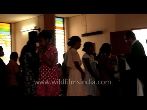 Holy Communion at a local church, Baucau