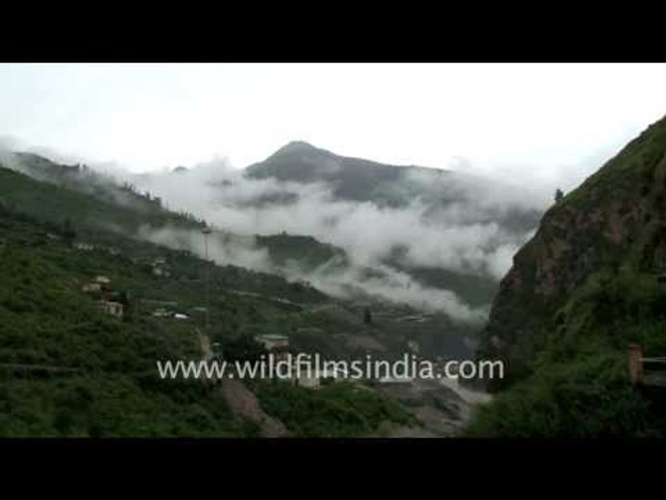 Badrinath temple and township