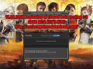 Archeage beta key free 14.08.2014 CBT3