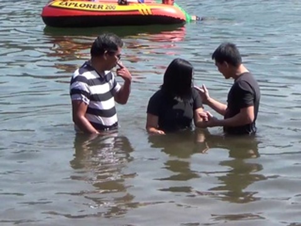 Bernice, Phoebe and Marty's Baptism at Pinecrest Lake