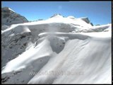 Ice capped mountains near Malana Nala, Himachal Pradesh