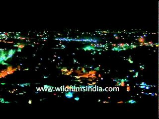 Night view of Jodhpur city
