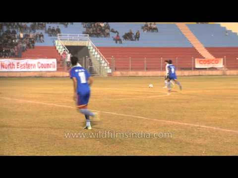North East football match at Dr. Ambedkar stadium, Delhi