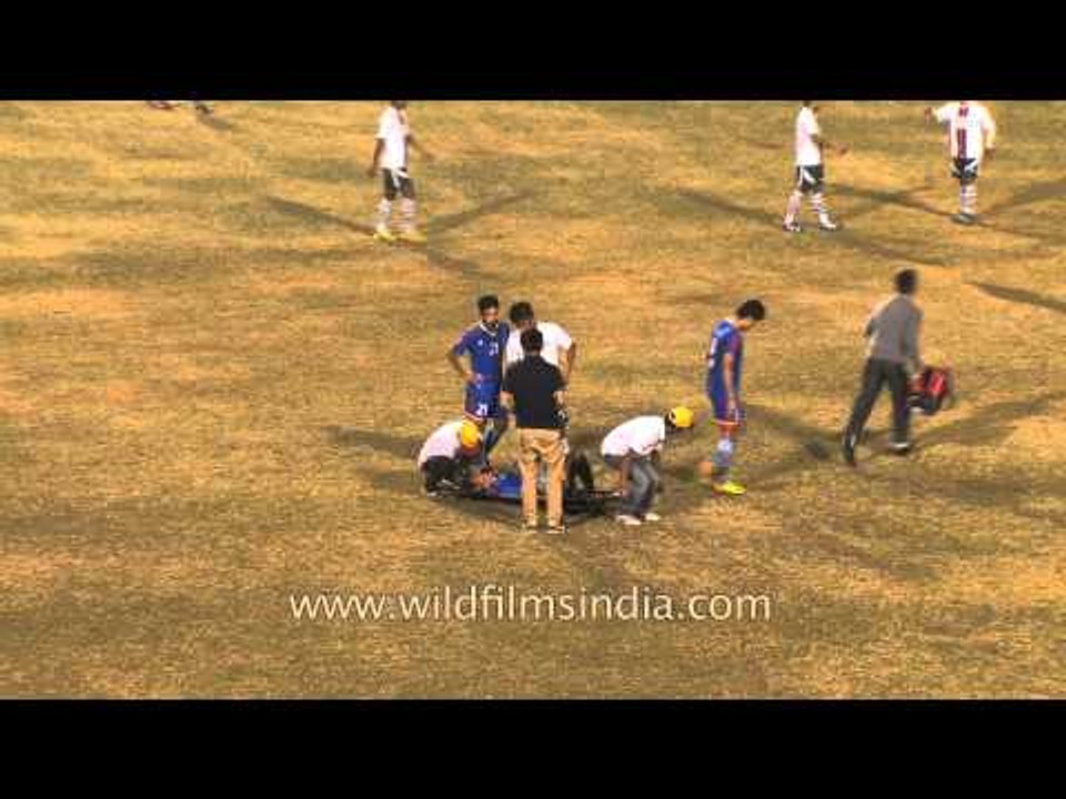Player gets injured: Tamchon football final match