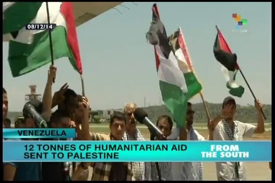 First shipment of Venezuelan aid en route to Palestina