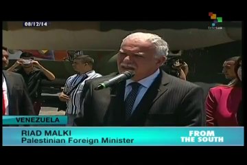 Palestinian foreign minister in Caracas