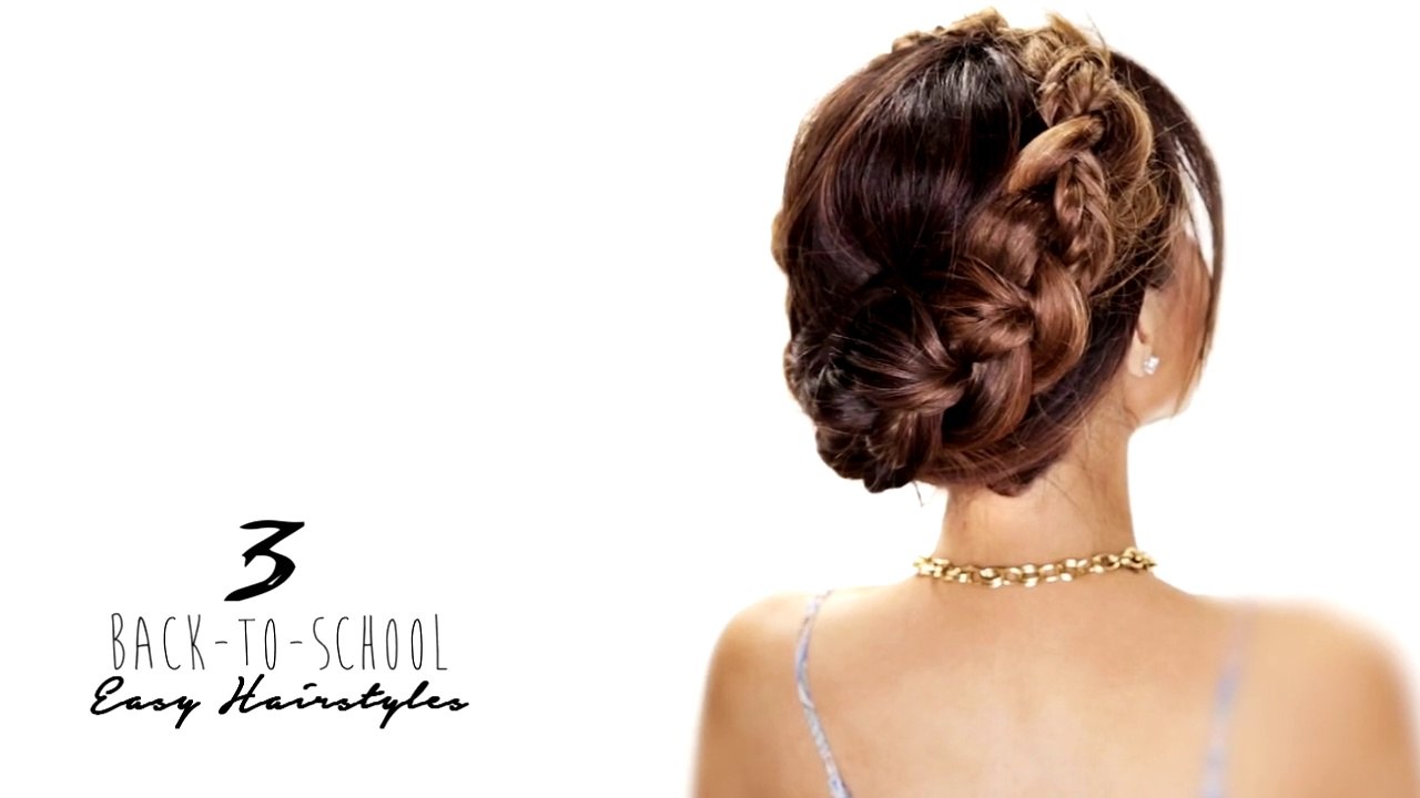3 Easy Back-to-School Hairstyles | Cute Medium Long Hair Tutorial