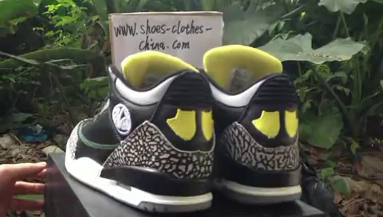 Air Jordan III 3 Retro Mens Shoes Away Oregon Ducks  www.kicksgrid.cn