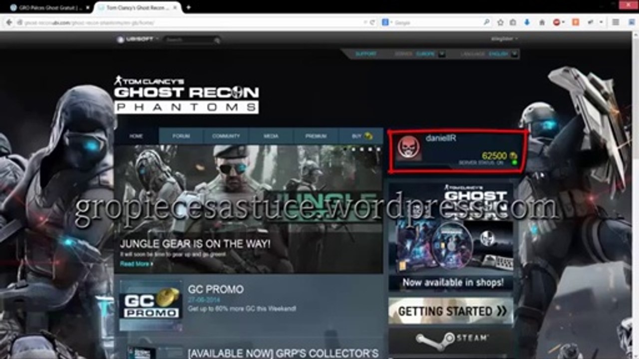 Ghost Recon Online Hack - Pièces Ghost Générateur Illimitées - GRO Pièces Ghost Gratuit (2014)