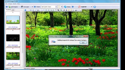 Reorder multiple images in one page and convert it to PDF with A-PDF Image to PDF