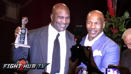 2014 Nevada Boxing Hall of Fame- Mike Tyson inducts Evander Holyfield