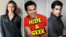 Alia Bhatt and Siddharth Malhotra Hide Varun Dhawan's Face - WATCH WHY