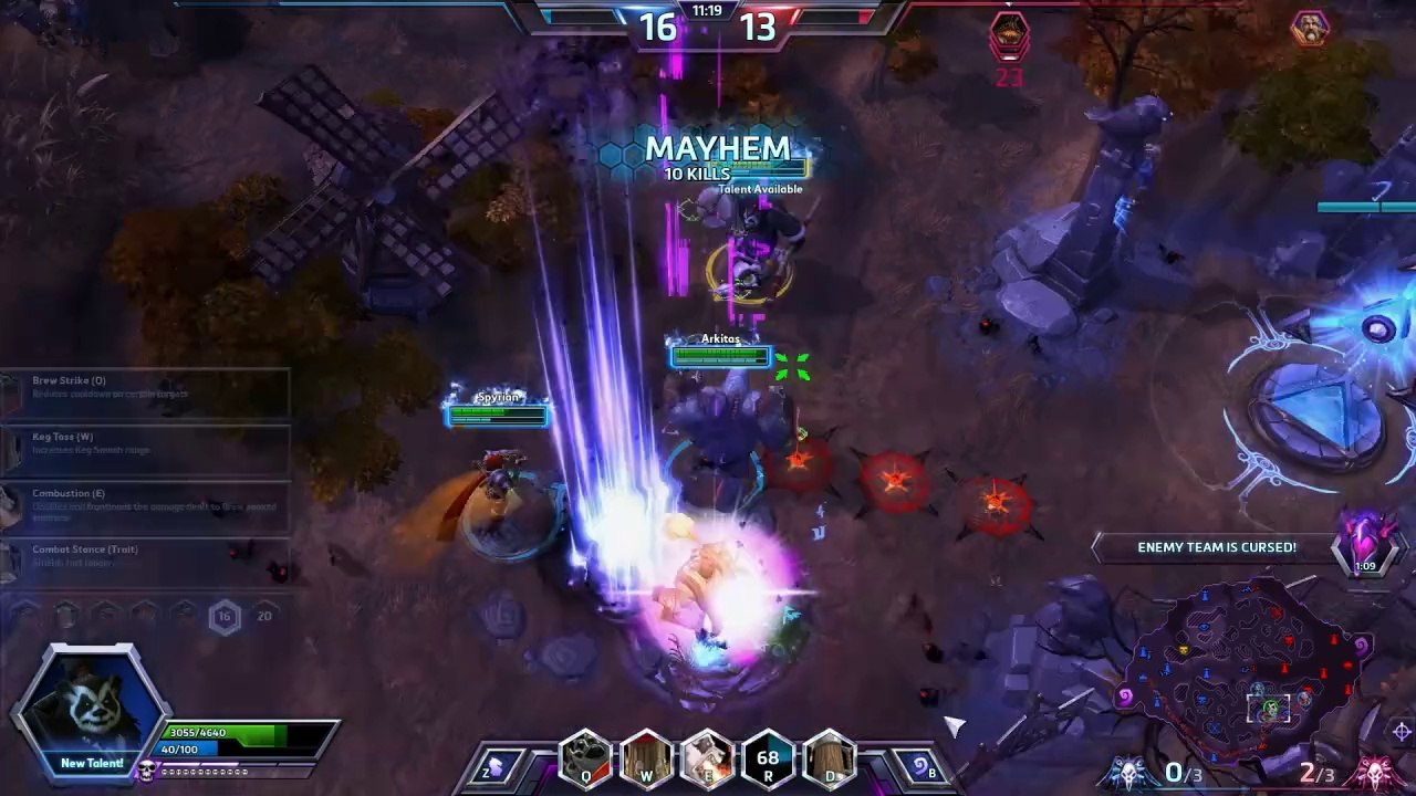 Chen sur la carte Cursed Hollow de Heroes of the Storm
