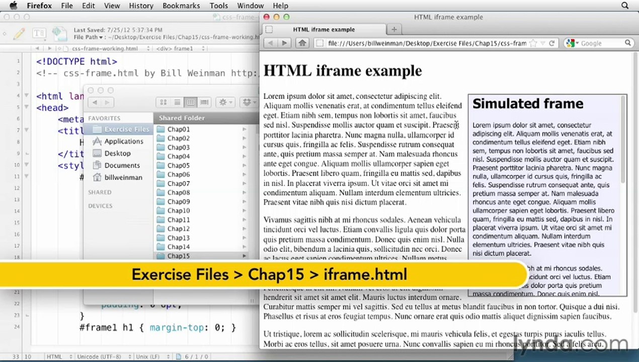 72 - Simulating frames with CSS