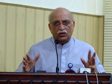 PU VC Dr. Syed Mujahid Kamran speech at seminar on Pakistan Movement held at Punjab University Main Library