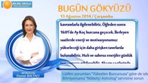 TERAZİ Burcu, GÜNLÜK Astroloji Yorumu,13 AĞUSTOS 2014, Astrolog DEMET BALTACI Bilinç Okulu