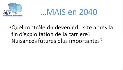 PSMO - 07/10/2014 / 4. Intervention de l'association Ile-de-France Environnement