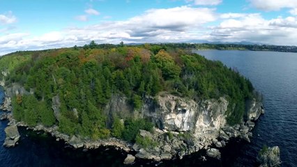 Faire un selfie avec un drone sur une falaise : dronie!