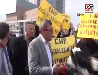 CHP GENEL MERKEZİ ÖNÜNDE EŞEKLİ EYLEM