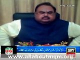 MQM Is the party of poor farmers, peasants, writers & journalists Of Sindh: Altaf Hussain