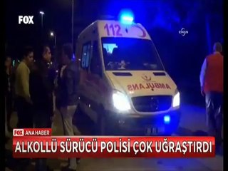 Alkollü sürücü ile polisin mücadelesi