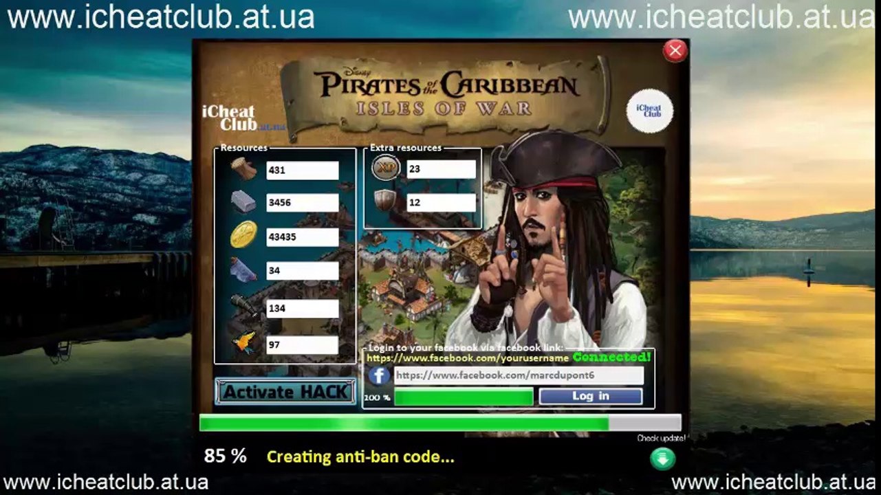 Pirates of the Caribbean: Isles of War ( Generator Resources ) Lubmer, Iron, Gold